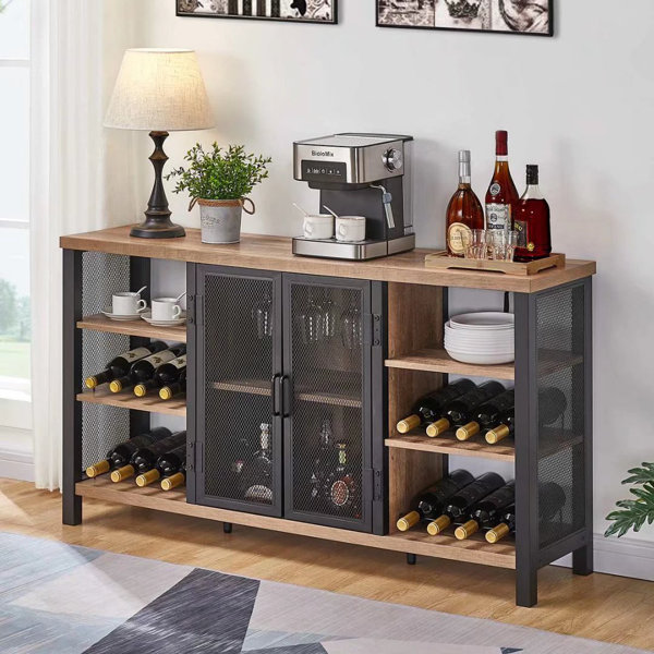 Bottle shaped bar discount cabinet